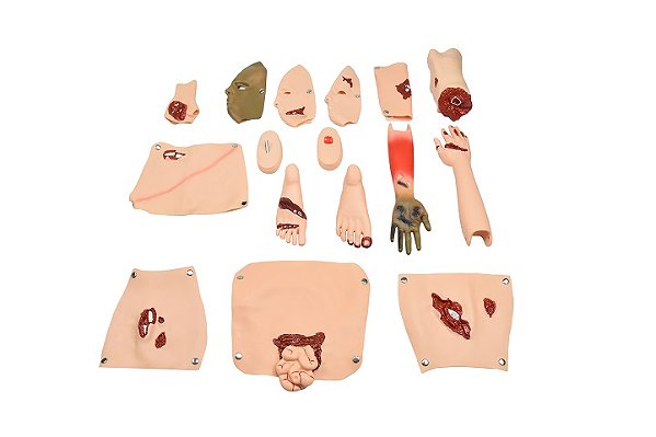 KIT TRAUMA E FERIDAS EM 16 PÇS